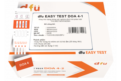 dfu EASY TEST DOA 4-1 - Khay thử dạng nhúng xét nghiệm định tính phân biệt THC/MET/MOR/MDMA