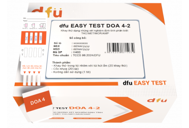 dfu EASY TEST DOA 4-2 - Khay thử dạng nhúng xét nghiệm định tính phân biệt THC/MET/MOR/AMP