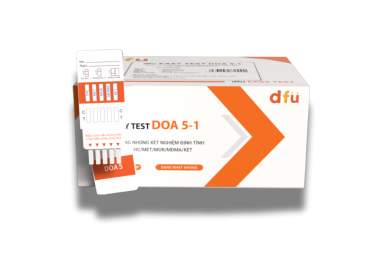 dfu EASY TEST DOA 5-1 - Khay thử dạng nhúng xét nghiệm định tính phân biệt THC/MET/MOR/MDMA/KET