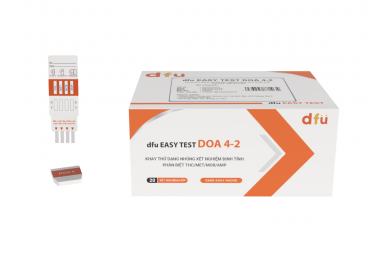 dfu EASY TEST DOA 4-2 - Khay thử dạng nhúng xét nghiệm định tính phân biệt THC/MET/MOR/AMP