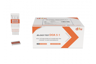 dfu EASY TEST DOA 5-1 - Khay thử dạng nhúng xét nghiệm định tính phân biệt THC/MET/MOR/MDMA/KET
